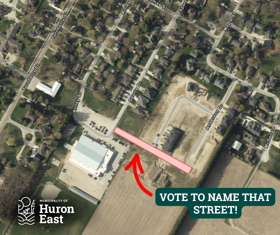 Map with street highlighted
